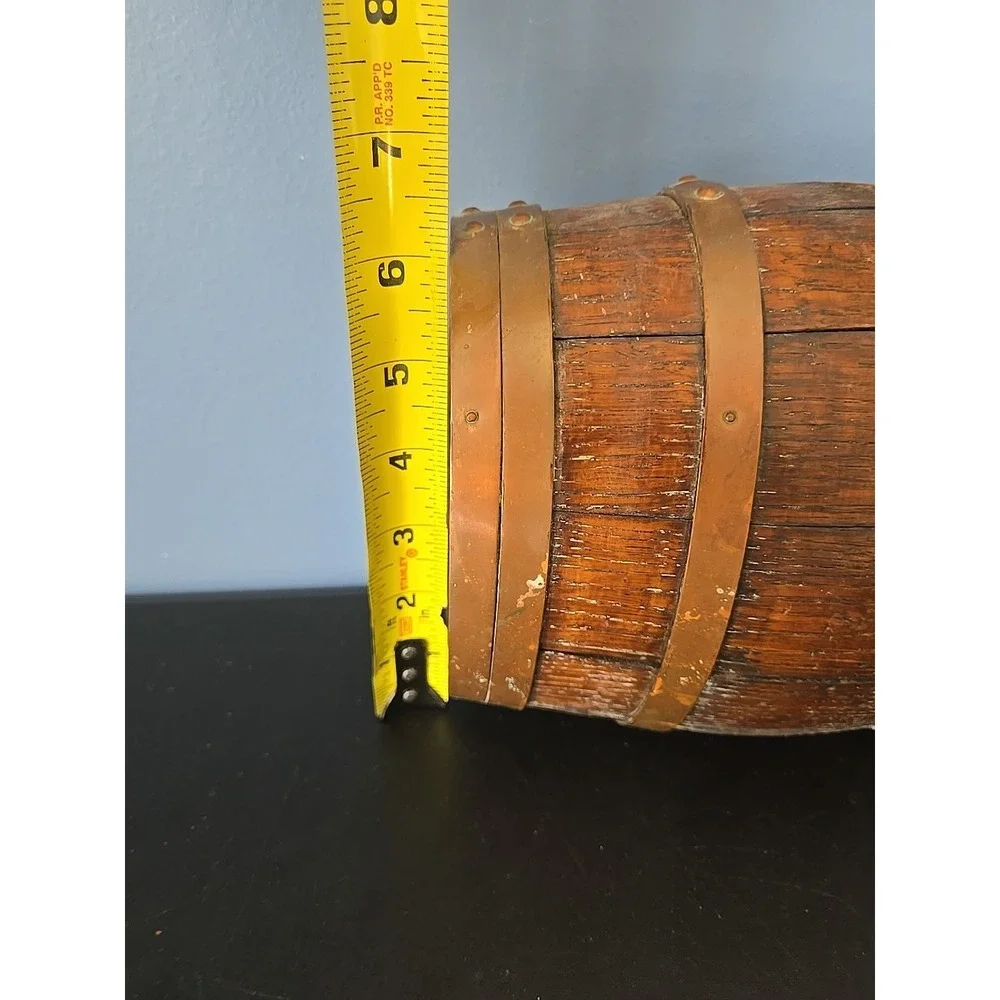 Wooden Barrel For Grappa Italian Craft Vintage Décor‎ 1960s No Stand